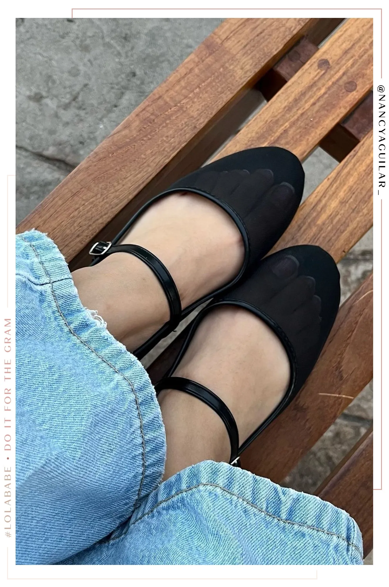 Amila Mesh Flats - Black