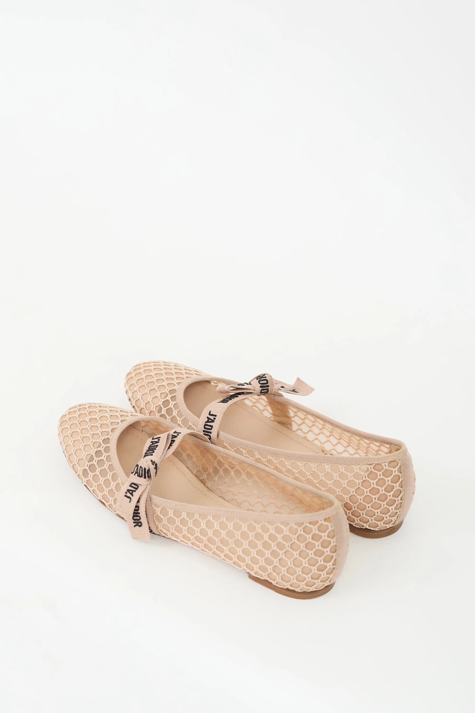 Beige Mesh J'Adior Ballet Flat