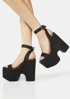 Black Ariyah Platform Heels