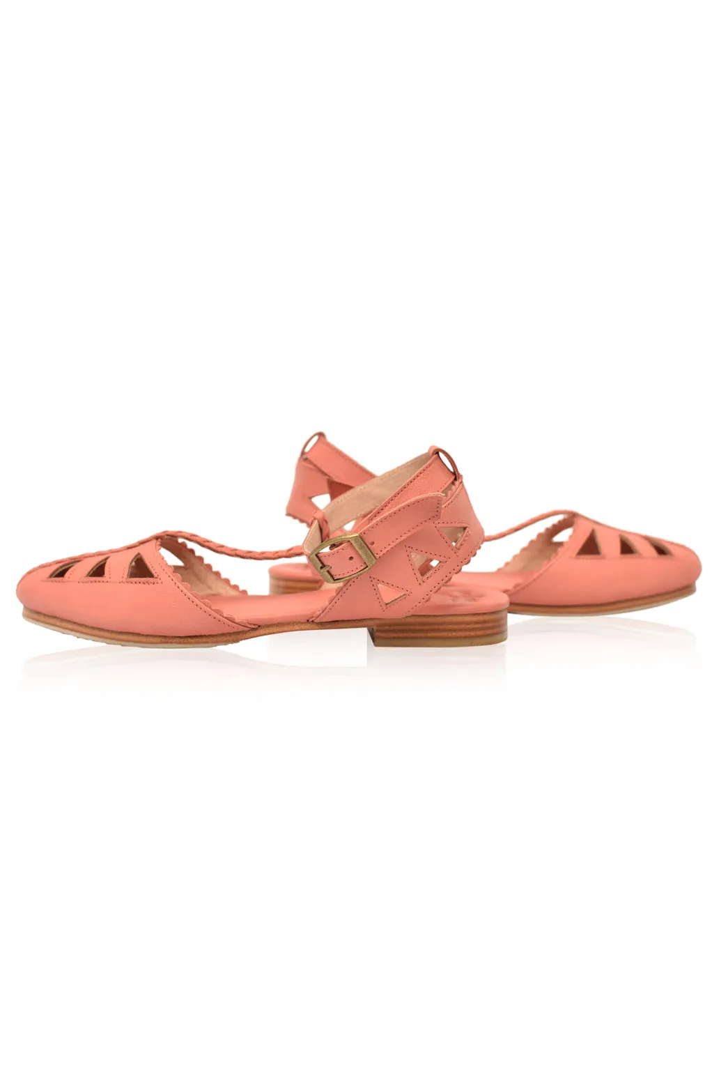 Bounty T-strap Leather Sandals (Sz. 5.5, 6.5 & 7)