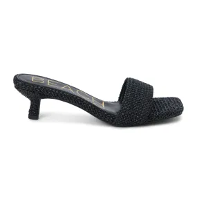 Capricorn Square Toe Kitten Heel Sandals