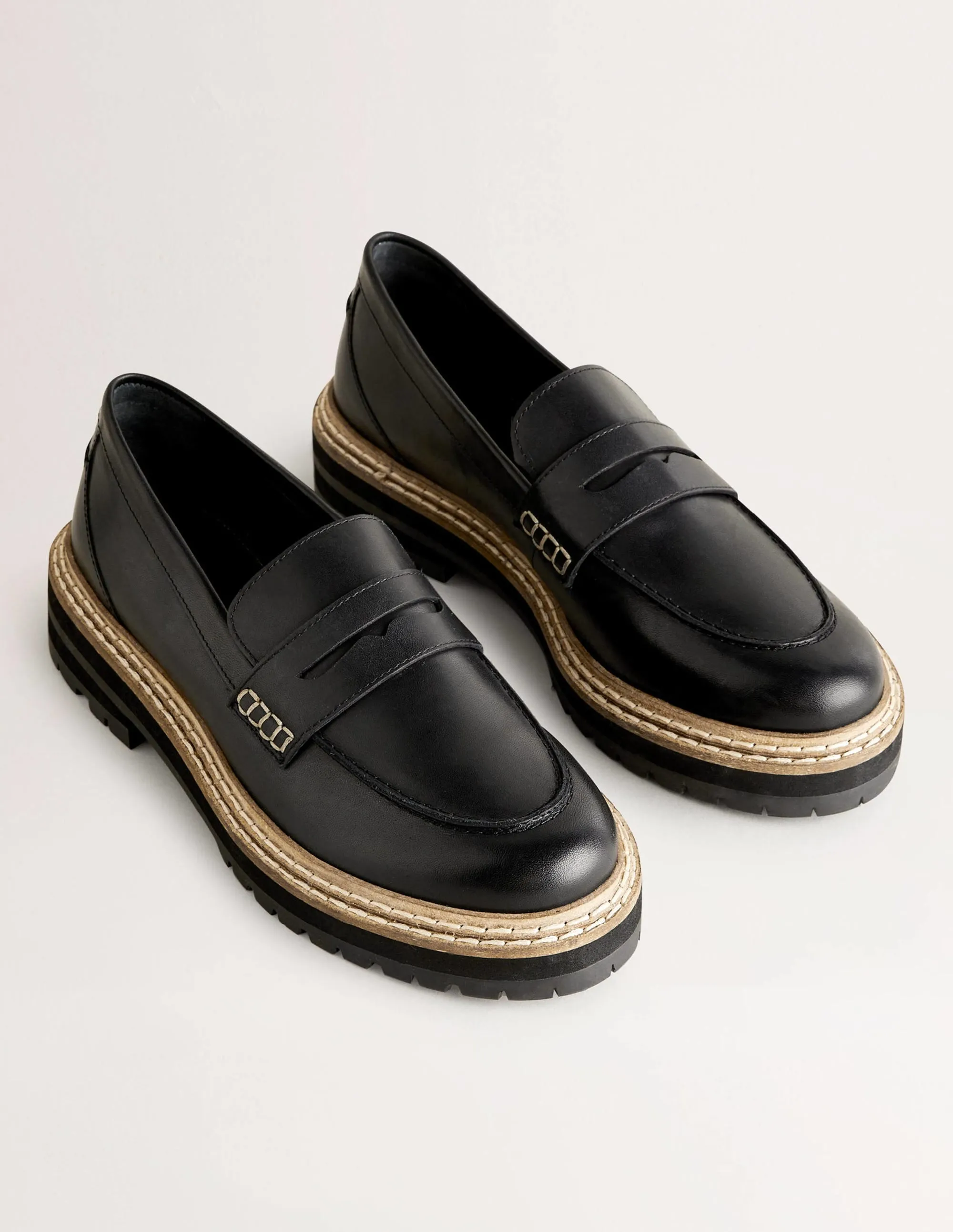 Chunky Loafers-Black