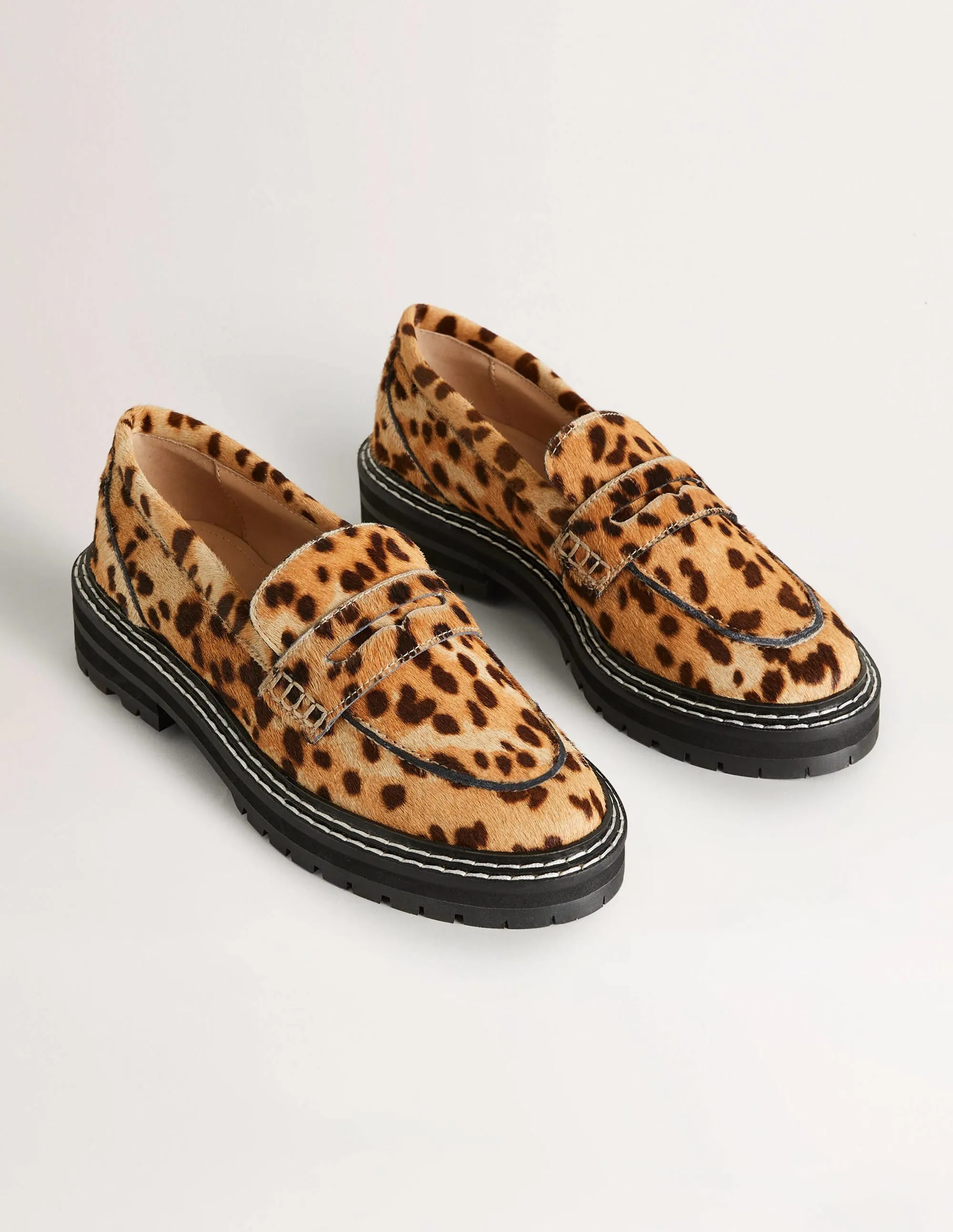 Chunky Loafers-Leopard