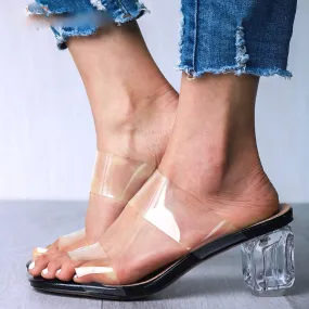 Clear Unique Style Transparent Pumps