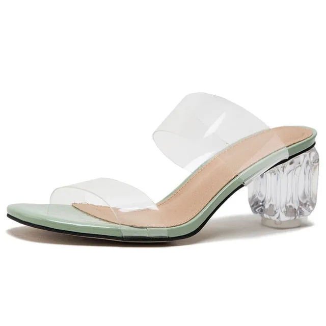 Clear Unique Style Transparent Pumps