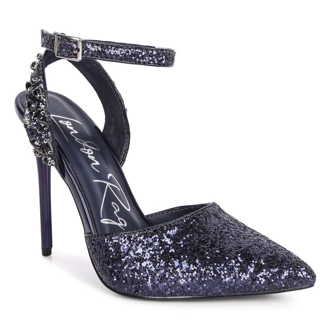 Cloriss High Heeled Glitter Sandals