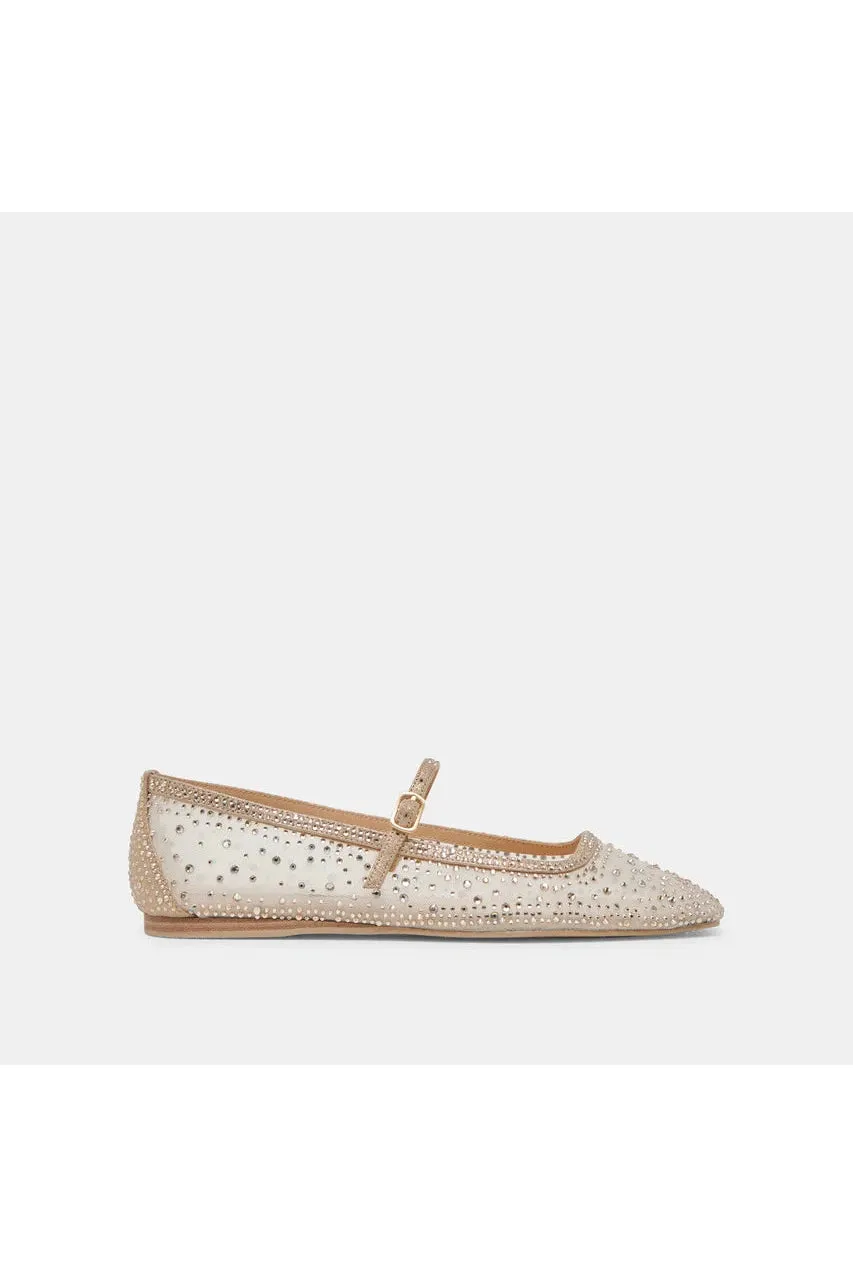 Dolce Vita Reyes Gold Mesh Ballet Flats