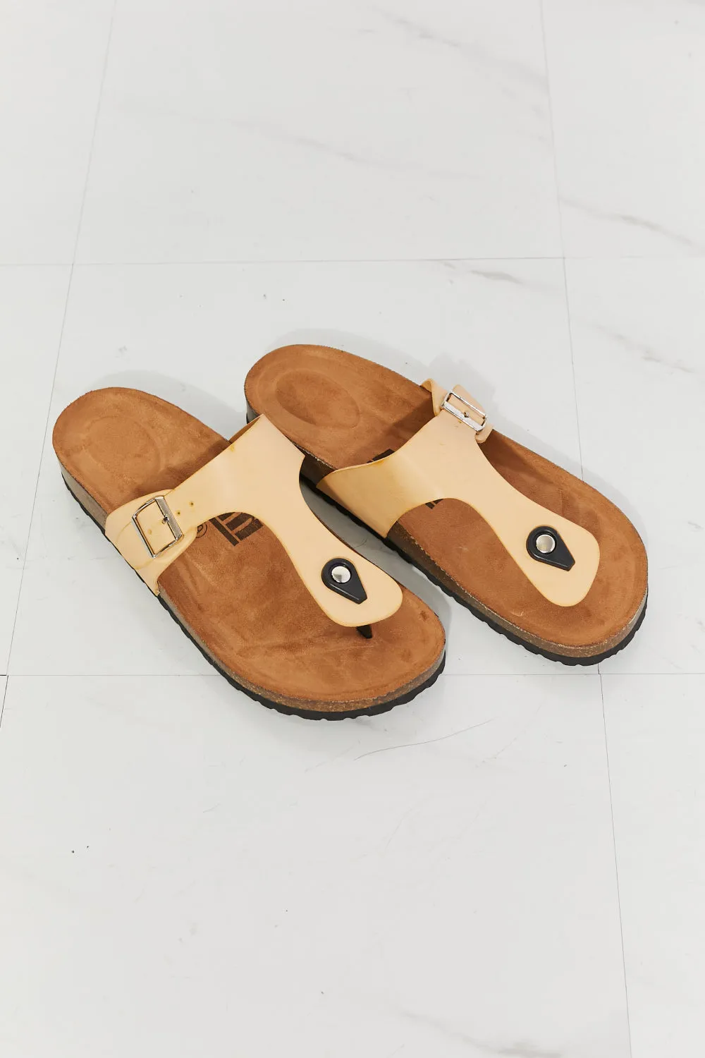 Drift Away T-Strap Flip-Flop in Sand