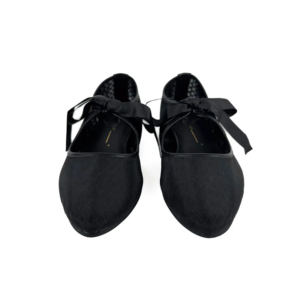 Intentionally Blank - Valley Flats (Black Leather Mesh)