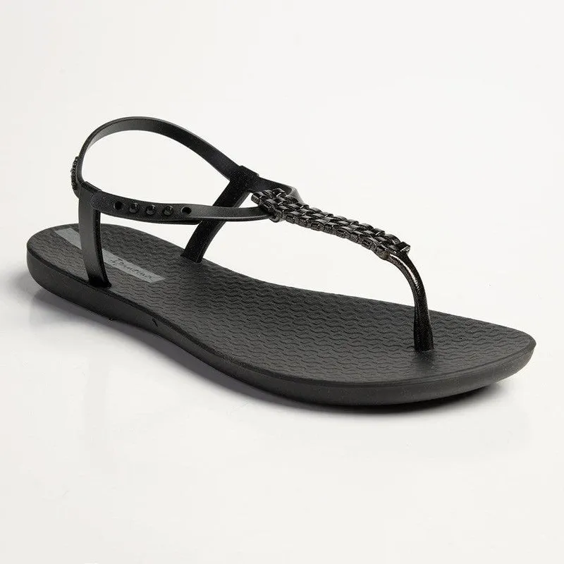 Ipanema Reba Glam Thong Sling Back Sandals - Black