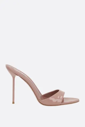 Lidia Patent Mule Sandals