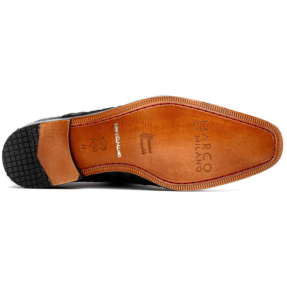 Marco Di Milano Rovigo Caiman Fuscus and Leather Rus Cognac Com