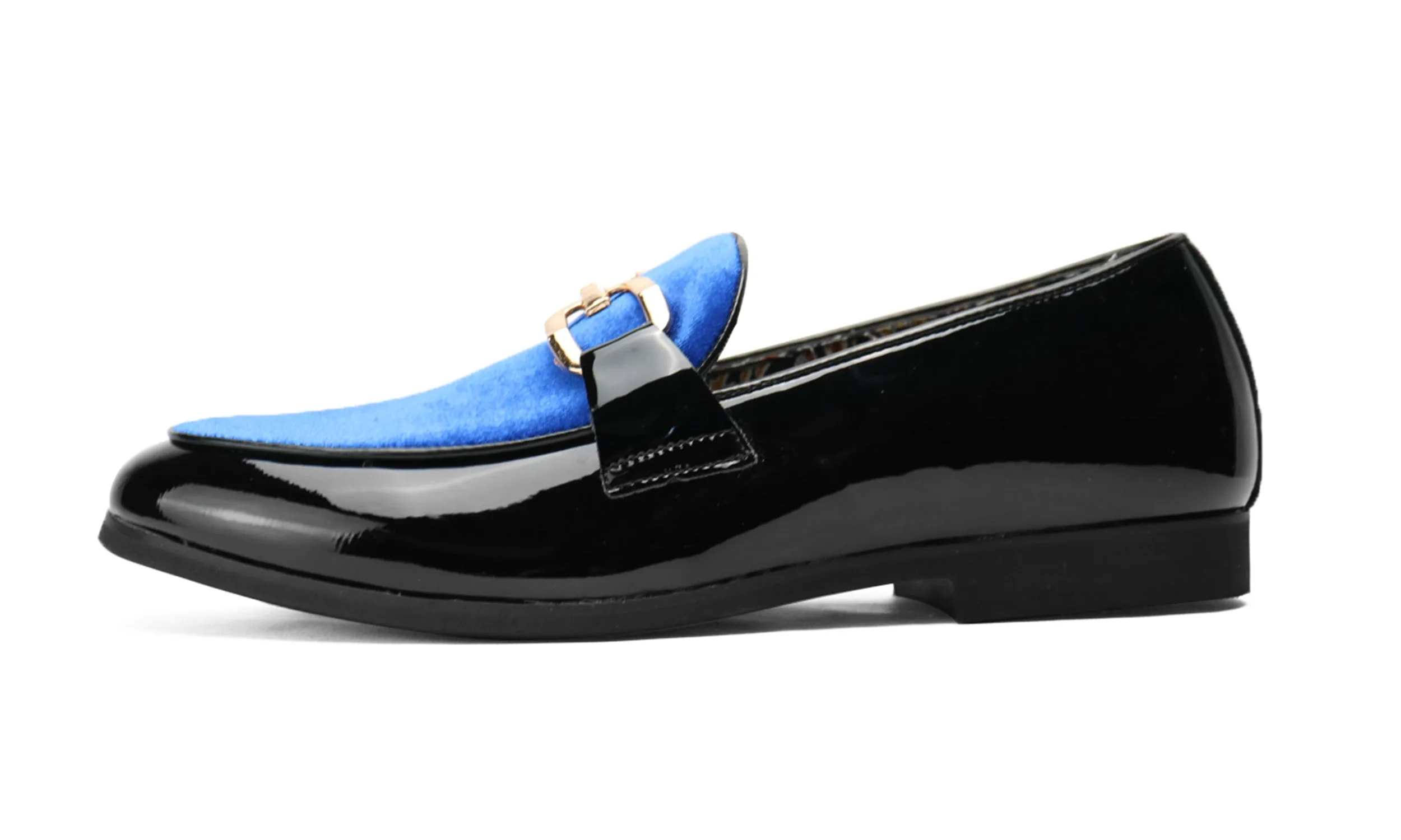 Men's Buckle-Detail Leather Loafers