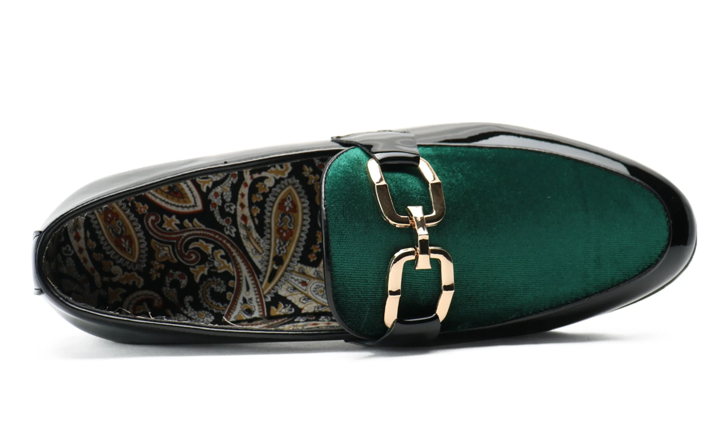 Men's Buckle-Detail Leather Loafers