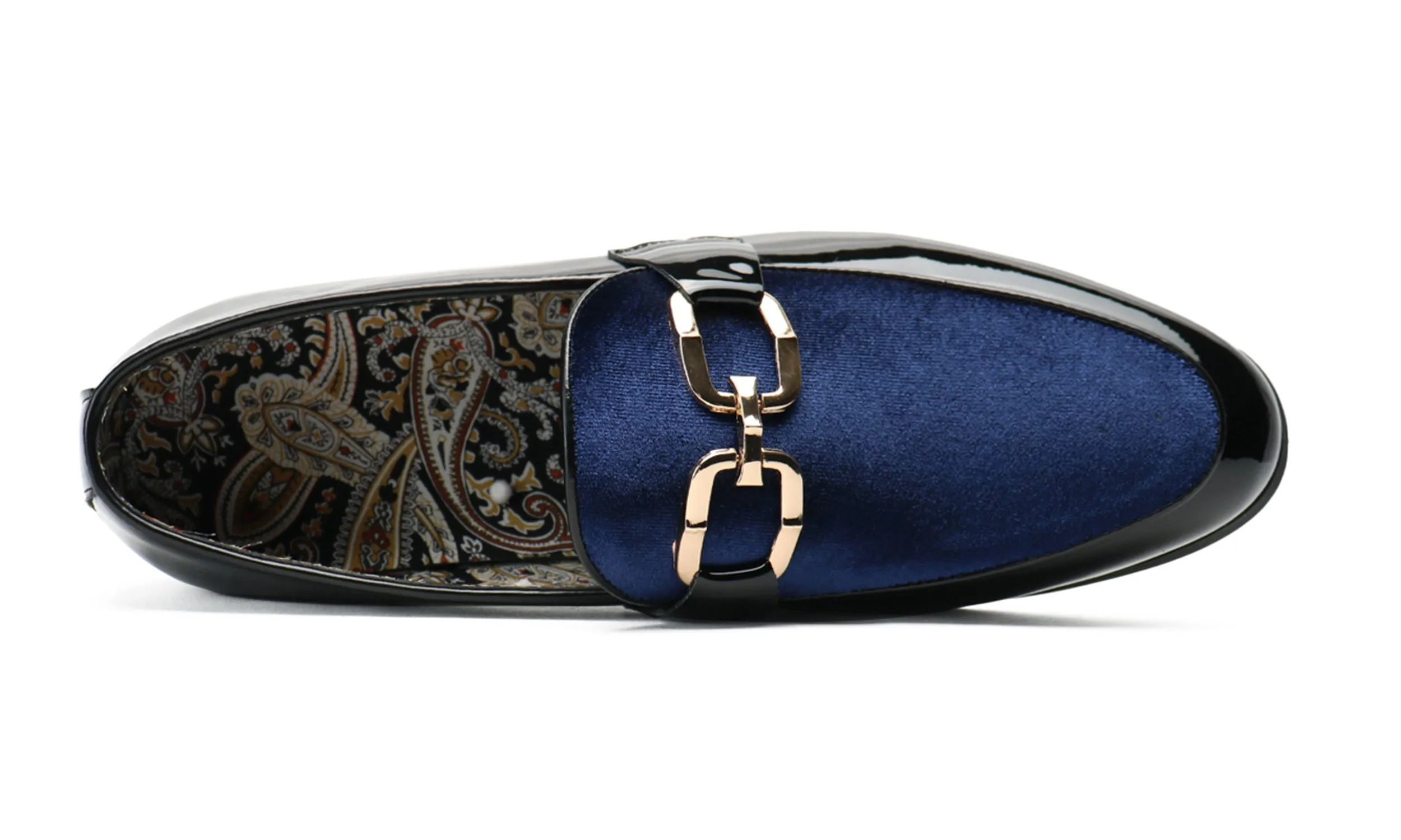 Men's Buckle-Detail Leather Loafers