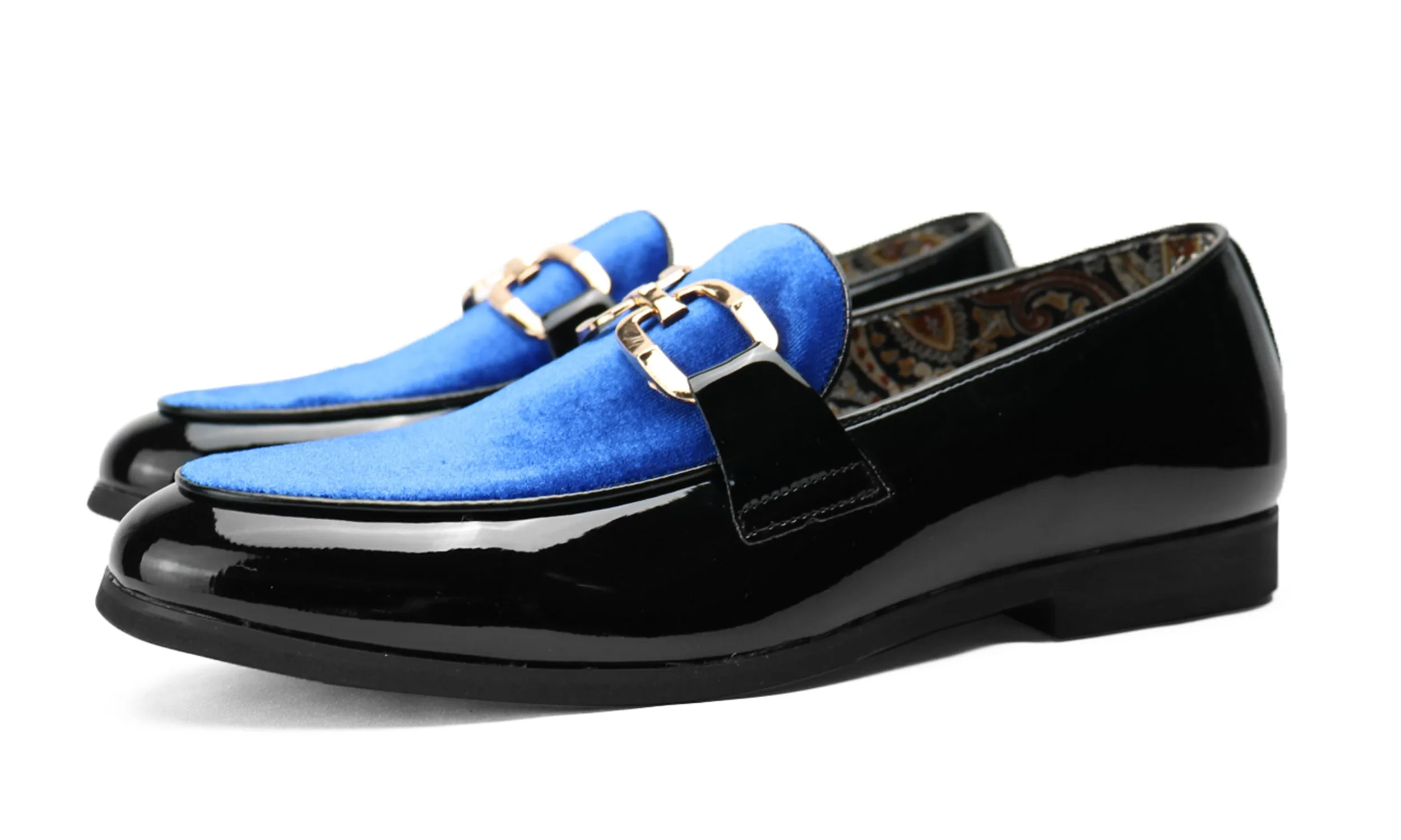 Men's Buckle-Detail Leather Loafers