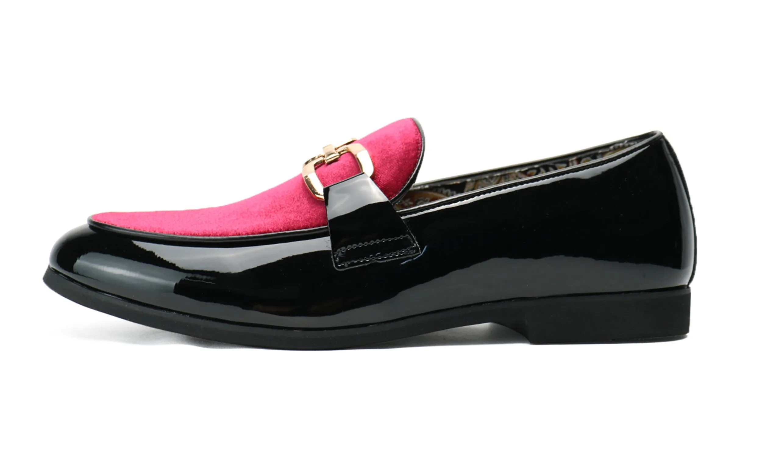 Men's Buckle-Detail Leather Loafers