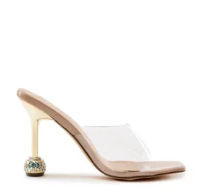 MONARCHY TRANSLUCENT BEIDGE HIGH HEEL