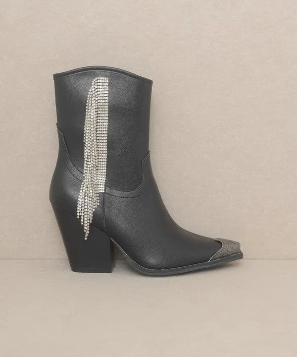 OASIS SOCIETY Kai - Rhinestone Fringe Boots