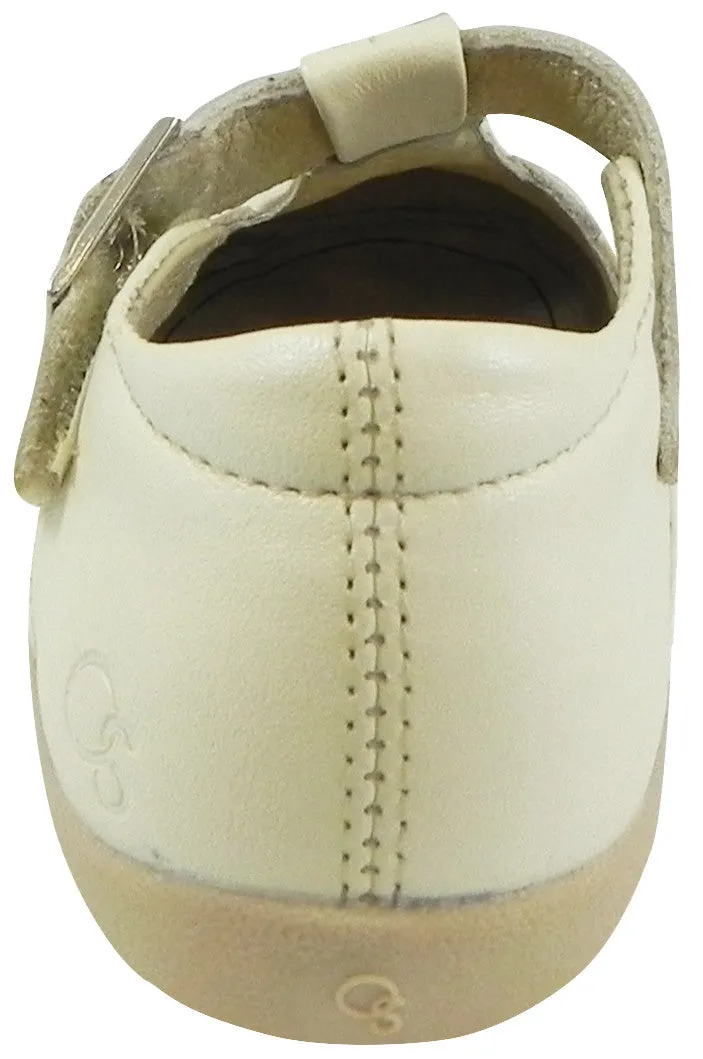 Old Soles Girl's 355 Pearl Metallic Leather T-Strap