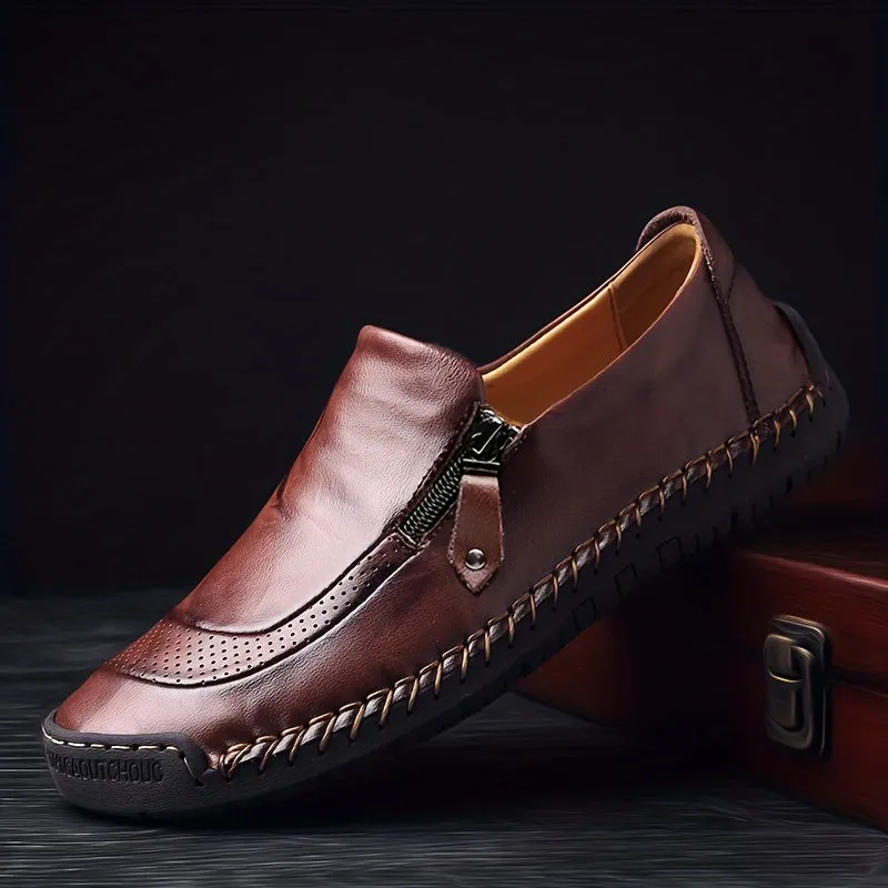 RYDER GENUINE LEATHER SLIP-ONS