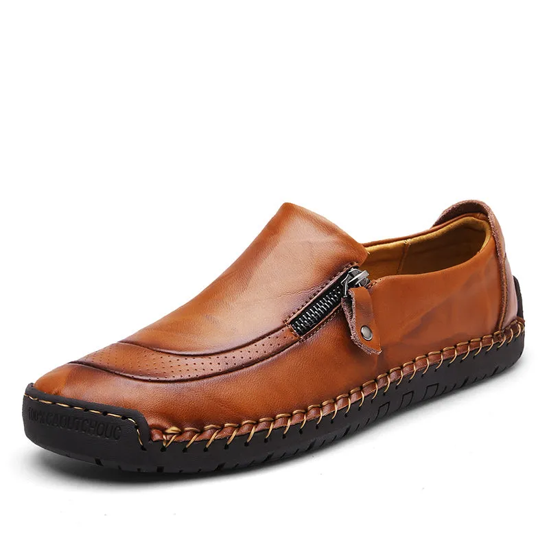 RYDER GENUINE LEATHER SLIP-ONS