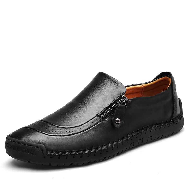 RYDER GENUINE LEATHER SLIP-ONS