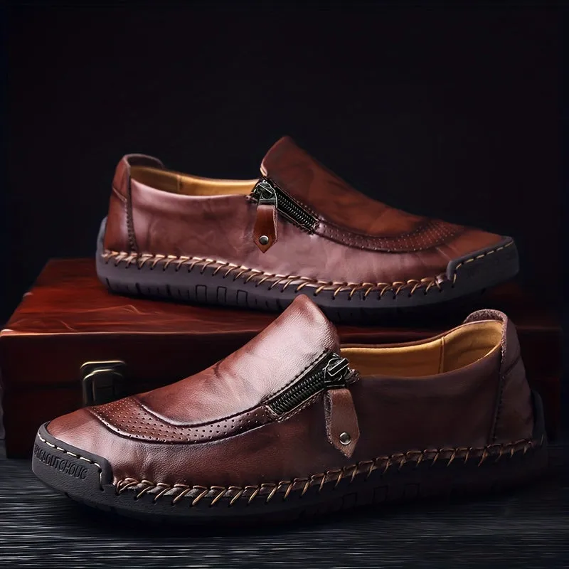 RYDER GENUINE LEATHER SLIP-ONS