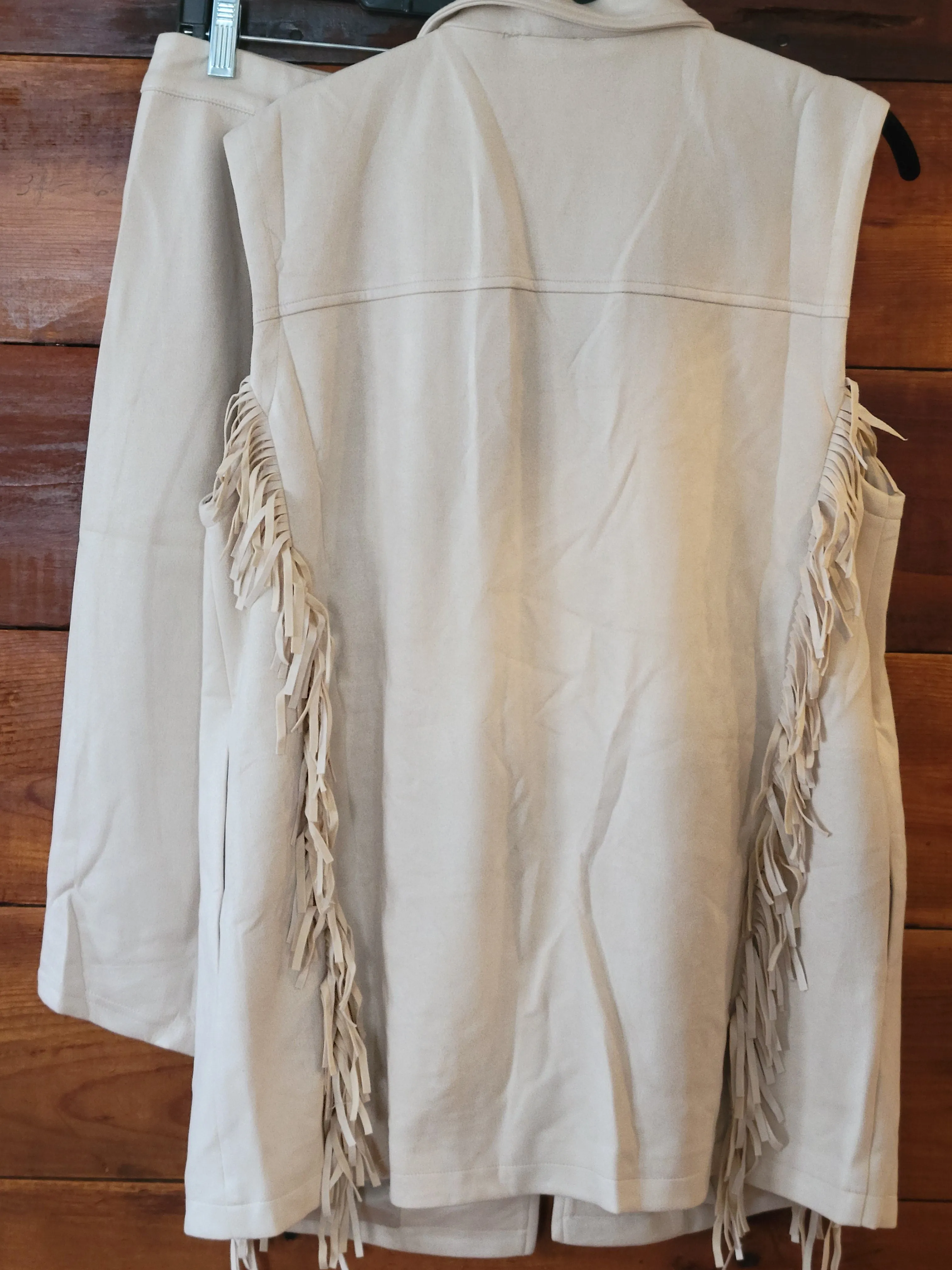 Suede Fringe Vest