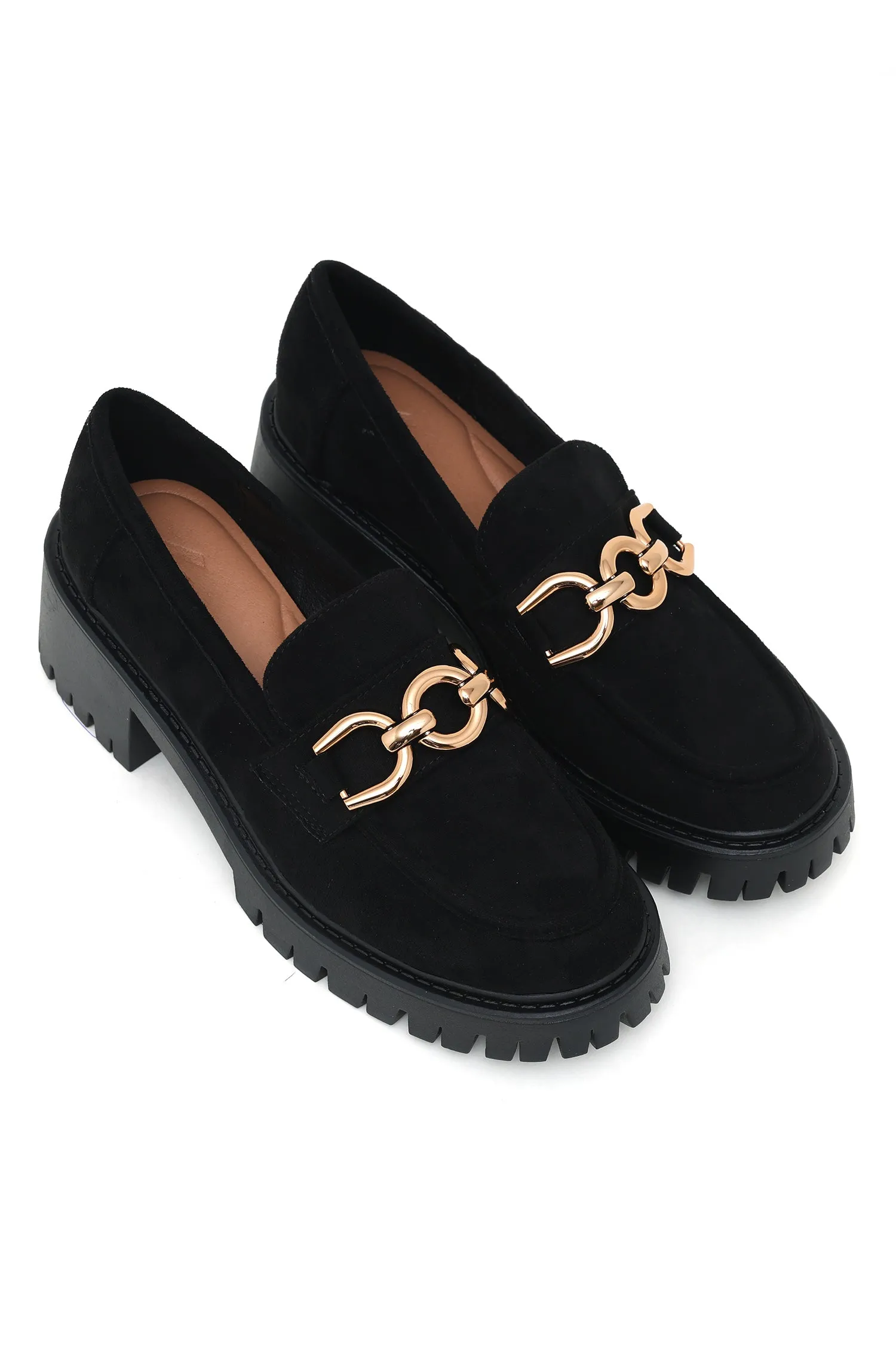 SUEDE SLIPONS-BLACK