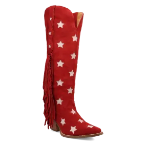 Super Star Red Suede Leather Boot (DS)