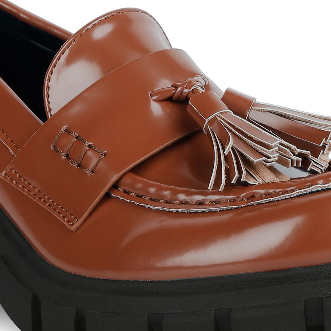 Tassels Detail Chunky Loafers