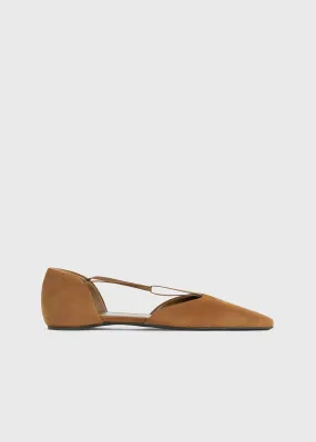 The T-Strap Flat tan