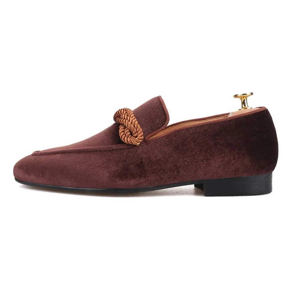 Velvet Men Loafers - Men Shoes