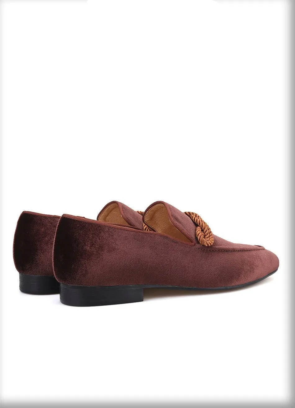 Velvet Men Loafers - Men Shoes