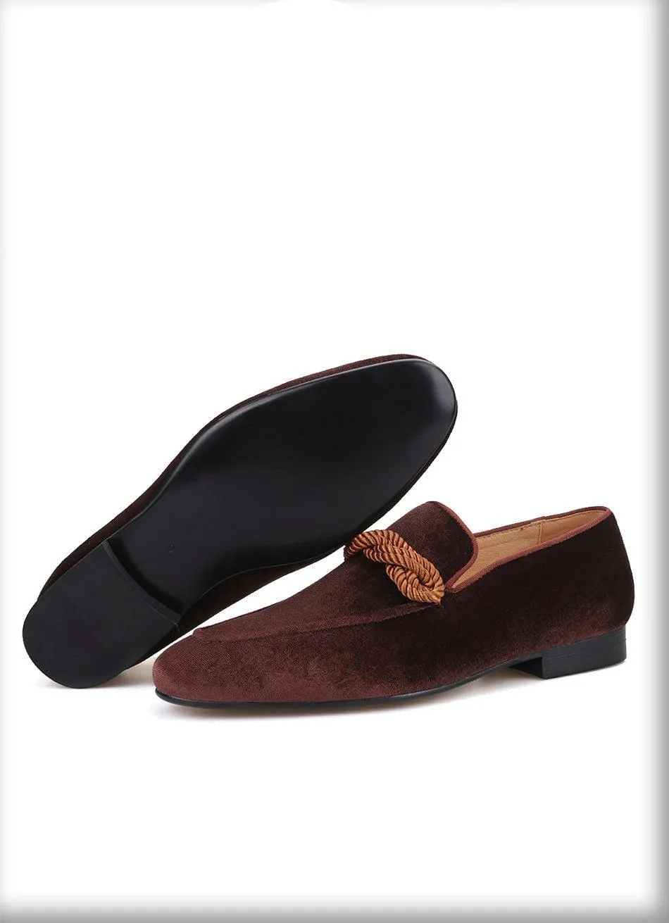 Velvet Men Loafers - Men Shoes